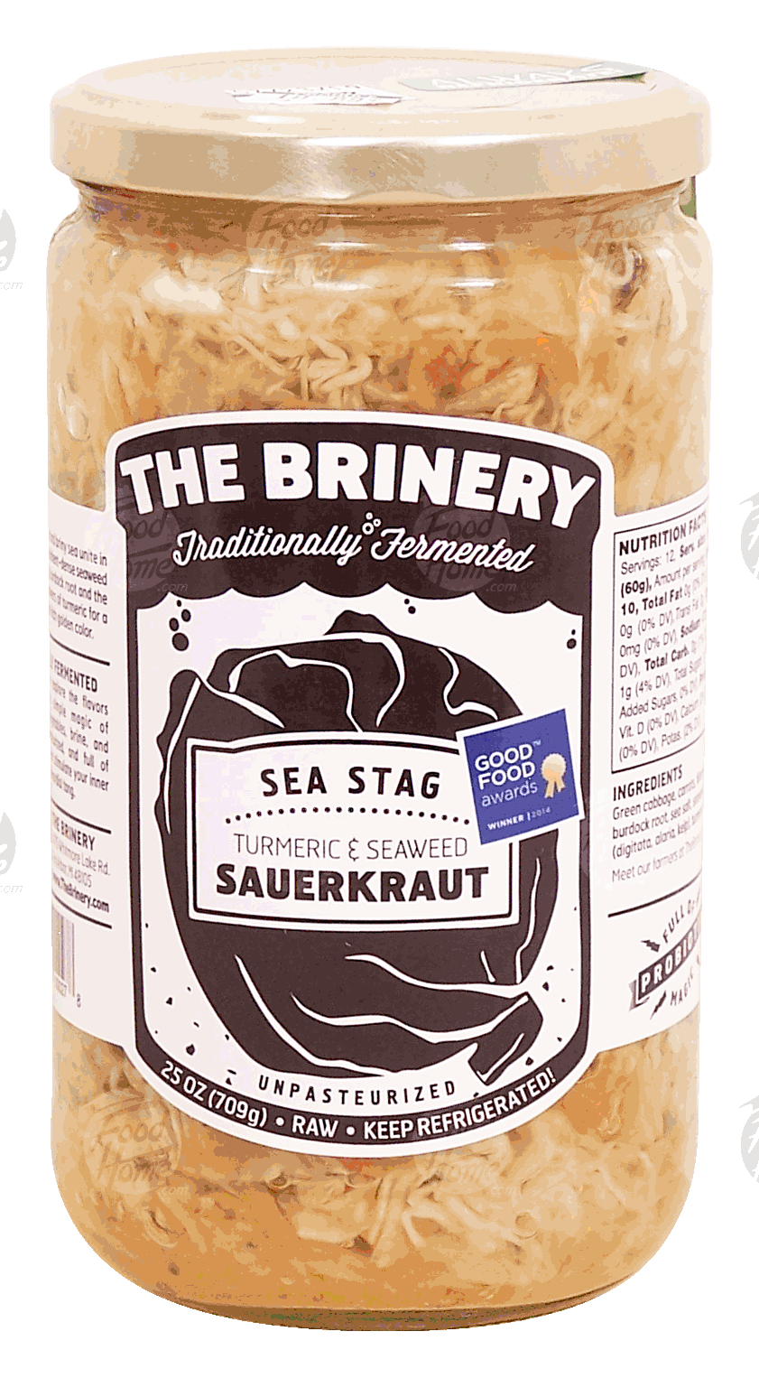 Brinery (The) Sea Stag sauerkraut, turmeric & seaweed, raw Full-Size Picture